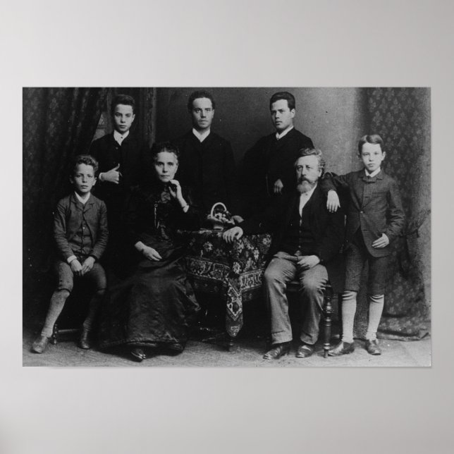 Wilhelm Liebknecht and his family Poster (Front)
