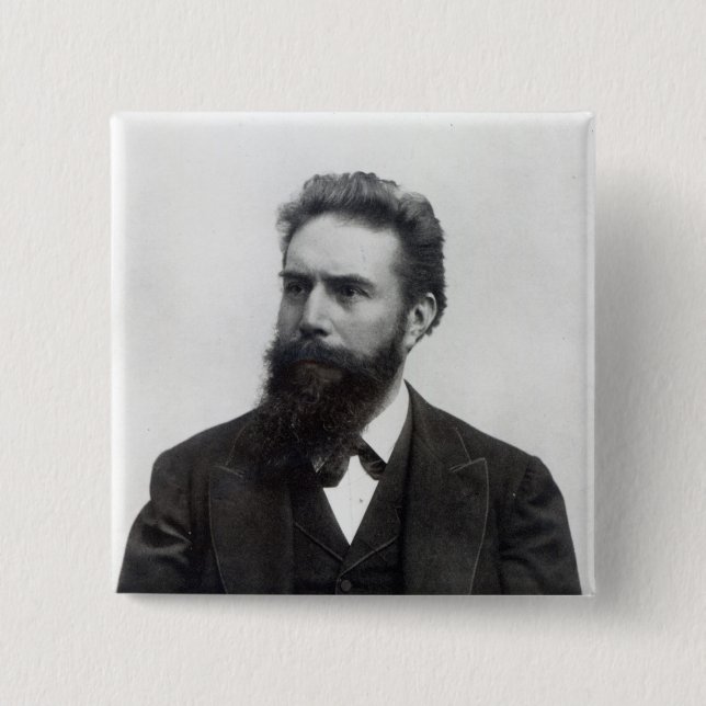 Wilhelm Rontgen Pinback Button (Front)