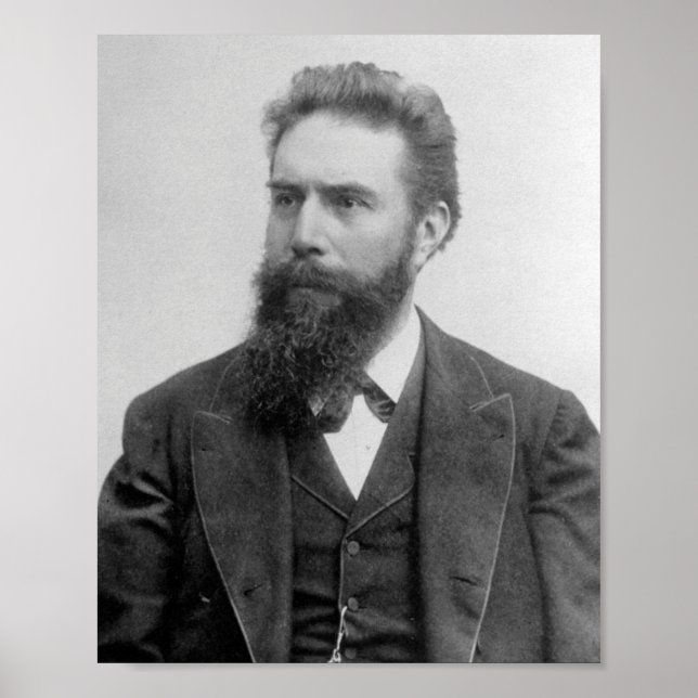 Wilhelm Rontgen Portrait Poster (Front)