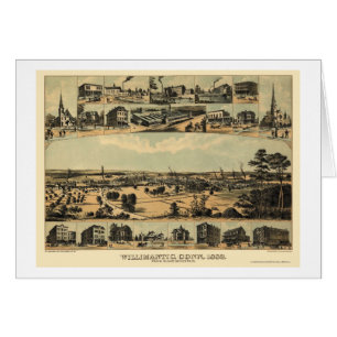 Wilimantic, CT Panoramic Map - 1882