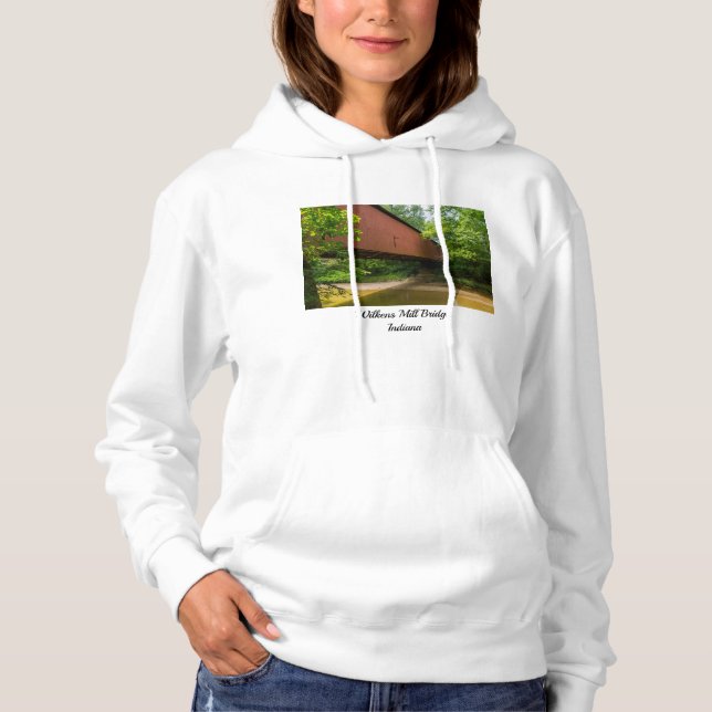 Wilkens Mill Covered Bridge Hoodie (Front)