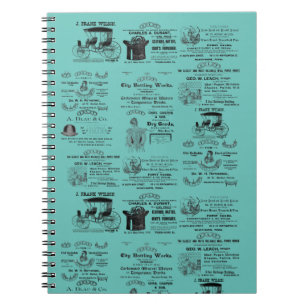 Wilkes-Barre Pennsylvania 1890's advertising Notebook