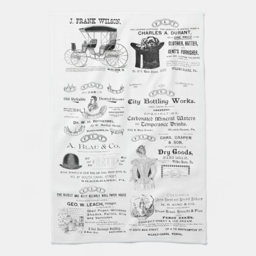 Wilkes_Barre Pennsylvania 1890s Kitchen Towels