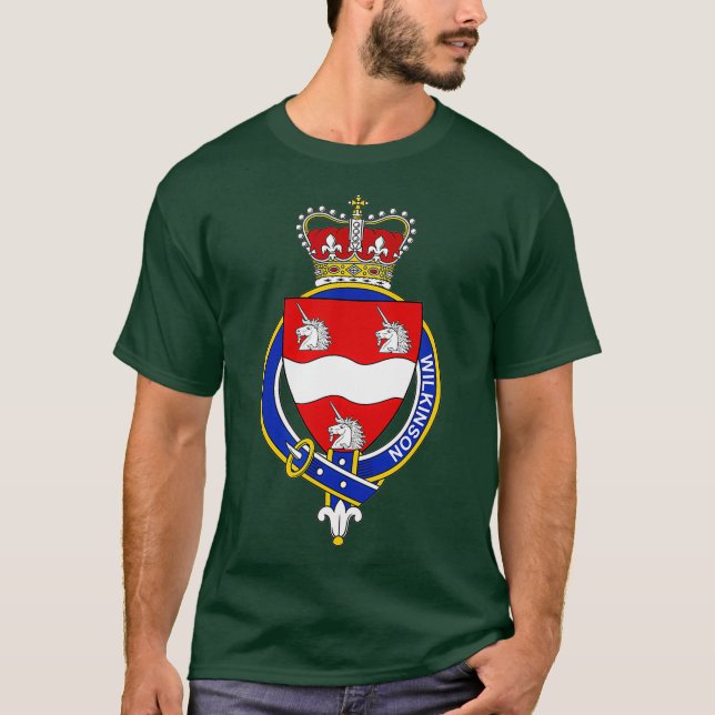 Wilkinson Coat of Arms - Family Crest T-Shirt (Front)