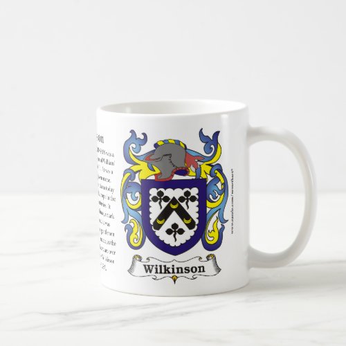 Wilkinson Family Coat of Arms Mug