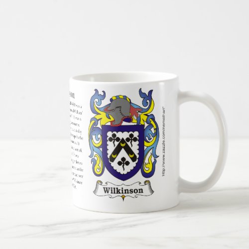 Wilkinson the origin meaning and the crest coffee mug