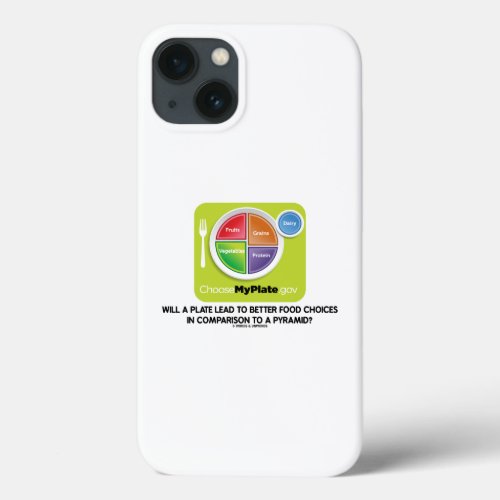 Will A Plate Lead To Better Food Choices Pyramid iPhone 13 Case