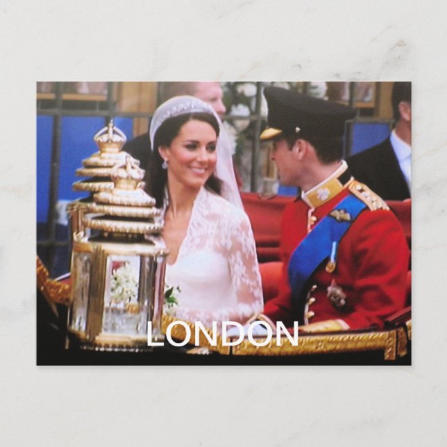 Will and Kate Royal Wedding Postcard (Front)