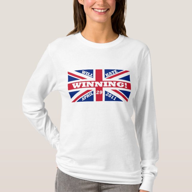Will and Kate Winning Wedding T-shirt (Front)
