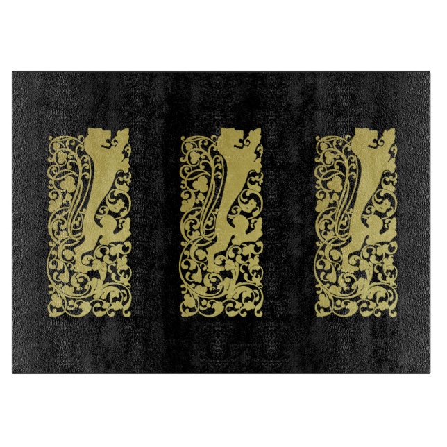 Will Bradley Heraldic Lion Cutting Board (Front)