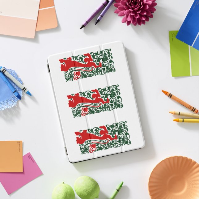 Will Bradley Heraldic Lion iPad Pro Cover (Desk)