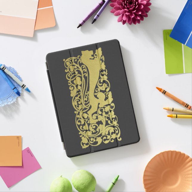 Will Bradley Heraldic Lion iPad Pro Cover (Desk)