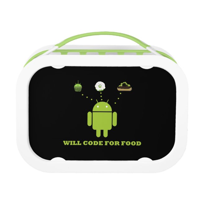 Will Code For Food (Android Software Developer) Lunch Box (Back)