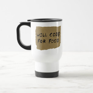 Will Code For Food Travel Mug