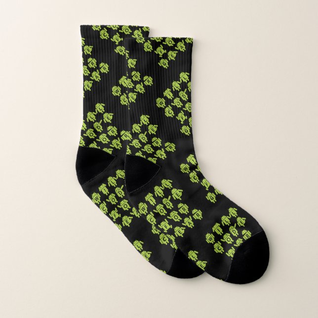 Will Code For Gear Bugdroid Software Developer Socks (Pair)