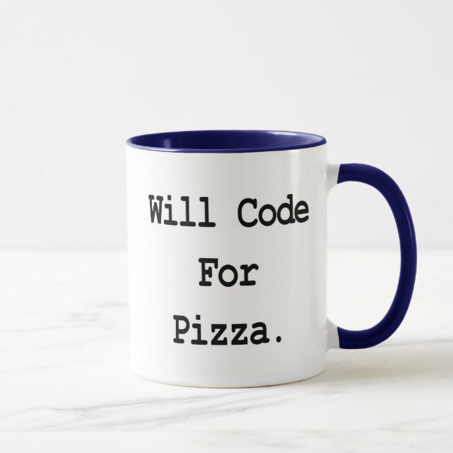 will code for pizza mug (Right)