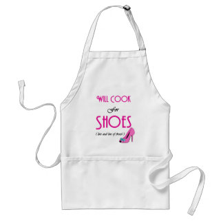 Will Cook For Shoes Adult Apron