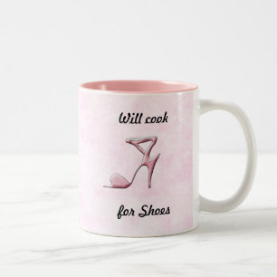 Will Cook For Shoes Two-Tone Coffee Mug