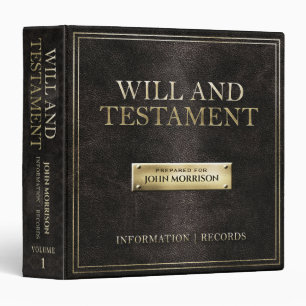 Will Documents Binder