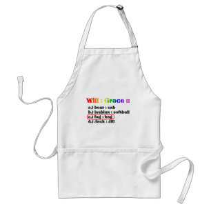 Will : Grace :: Adult Apron