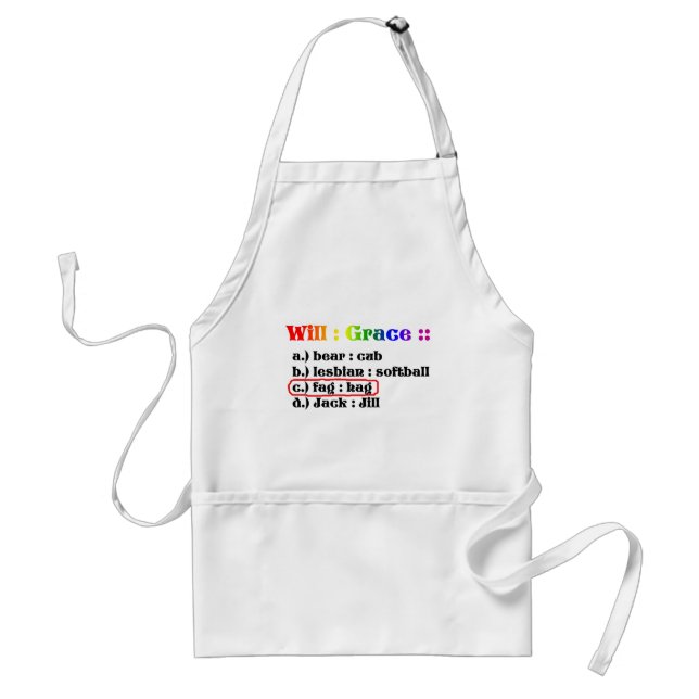 Will : Grace :: Adult Apron (Front)