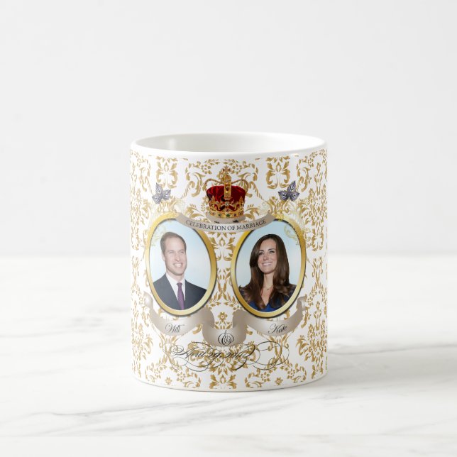 Will+Kate wedding, diy background color!! Coffee Mug (Center)