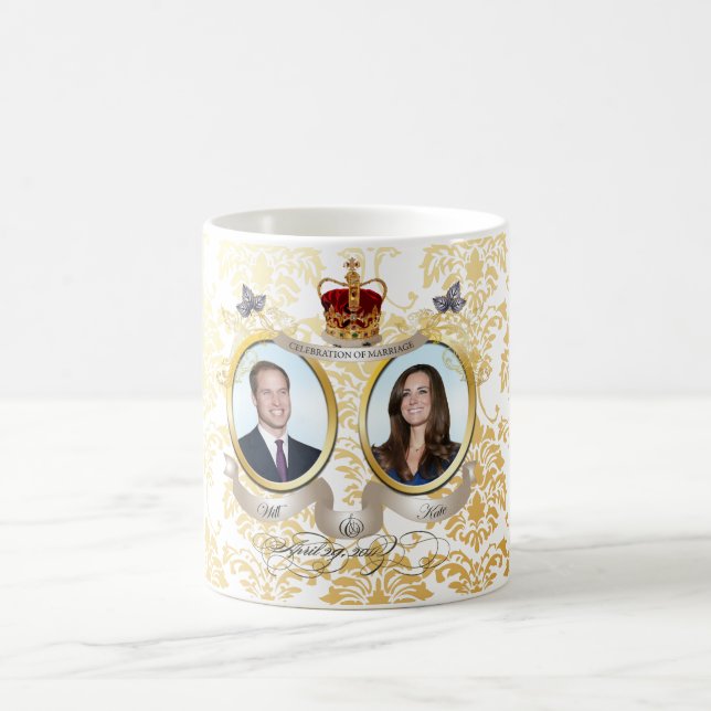 Will+Kate wedding, DIY color!! Coffee Mug (Center)