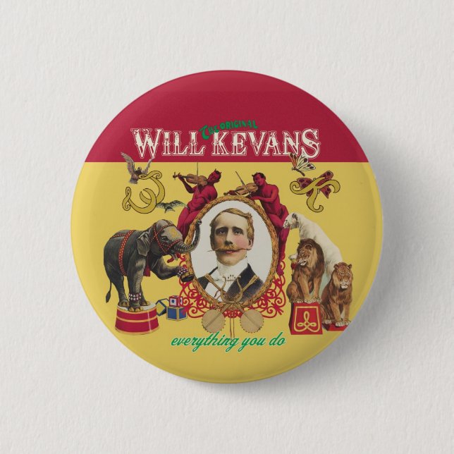 Will Kevans badge 1 Pinback Button (Front)