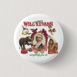 will kevans badge 2 pinback button