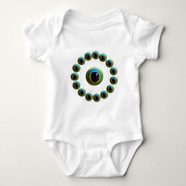Will Kill Evil - Dragon's Eye Collection Baby Bodysuit (Front)