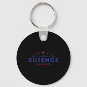 Will Lead With Science Joe Biden Kamala Harris 202 Keychain