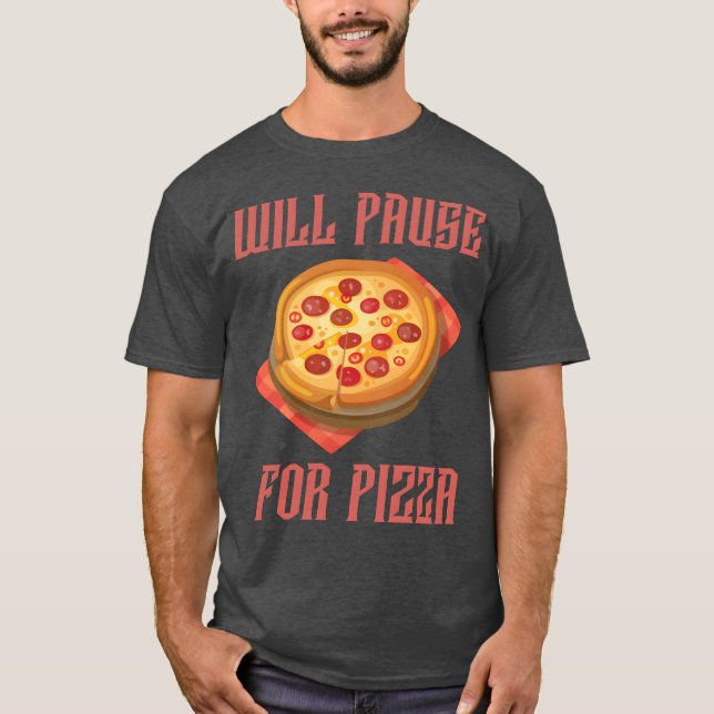 Will Pause For Food Gaming boy T-Shirt (Front)