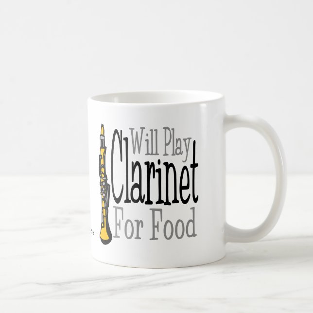 Will Play Clarinet Coffee Mug (Right)