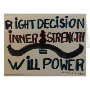 "Will Power" Card