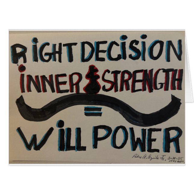 "Will Power" Card (Front Horizontal)