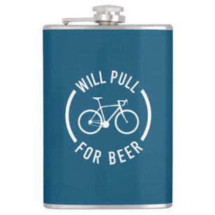 Will Pull For Beer Cycling Flask