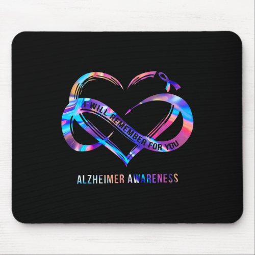 Will Remember For You Alzheimerheimer Awareness 1  Mouse Pad