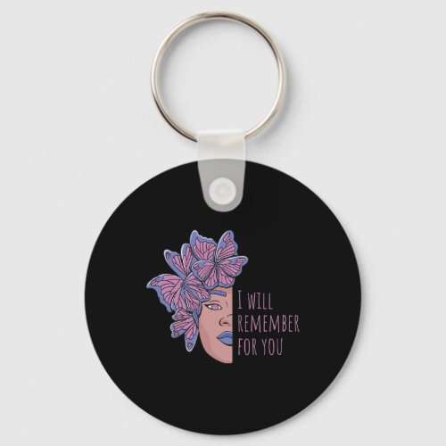 Will Remember For You Alzheimerheimer Awareness Bu Keychain