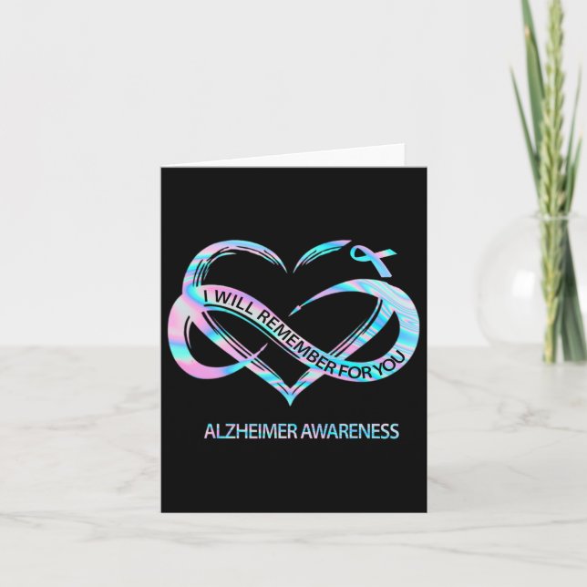 Will Remember For You Alzheimerheimer Awareness Cu Card (Front)