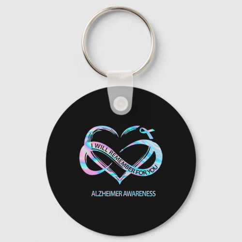 Will Remember For You Alzheimerheimer Awareness Cu Keychain