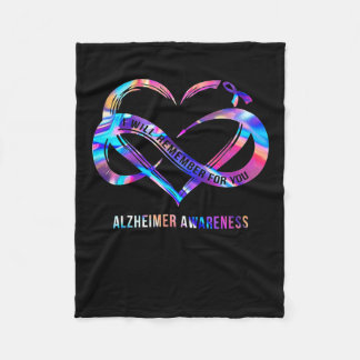 Will Remember For You Alzheimerheimer Awareness Fleece Blanket
