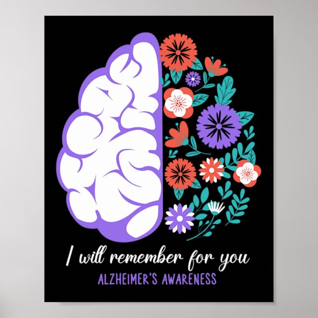 Will Remember For You Alzheimerheimer's Awareness  Poster (Front)
