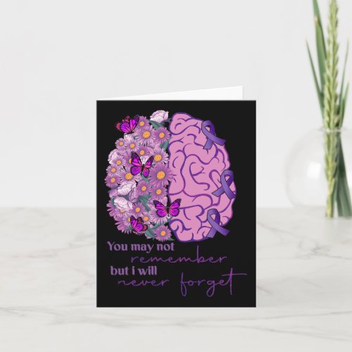 Will Remember For You Brain Alzheimerheimers Awar Card