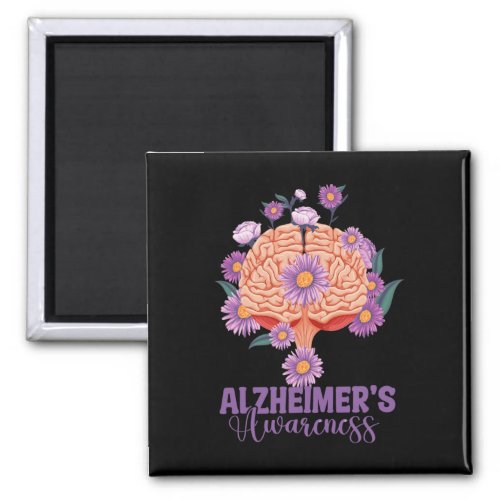 Will Remember For You Brain Alzheimerheimers Awar Magnet