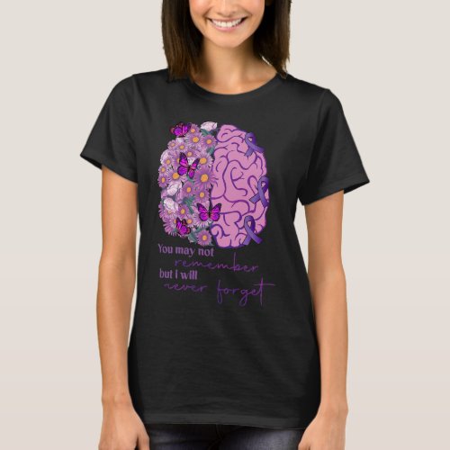 Will Remember For You Brain Alzheimerheimers Awar T_Shirt
