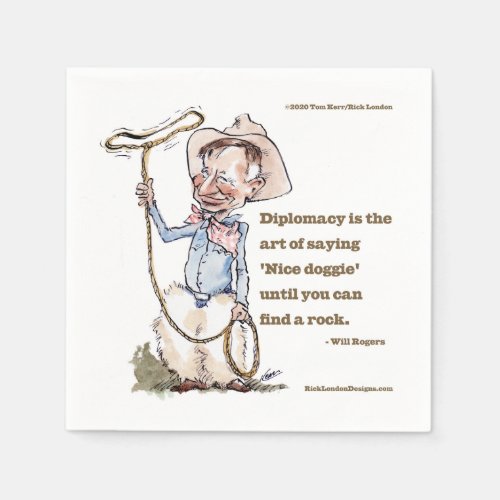 Will Rogers  Quote Napkins