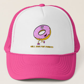 Will run for donuts  trucker hat