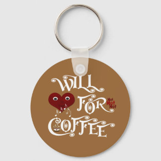 Will sing for coffee keychain