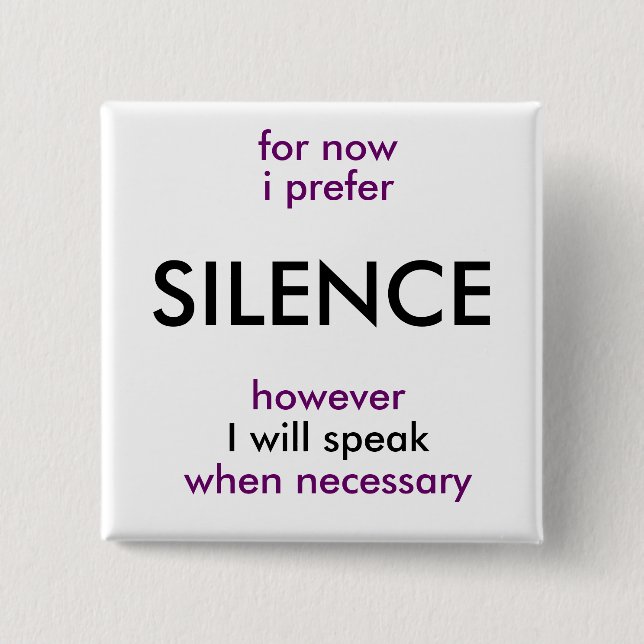 will speak when necessary button (Front)