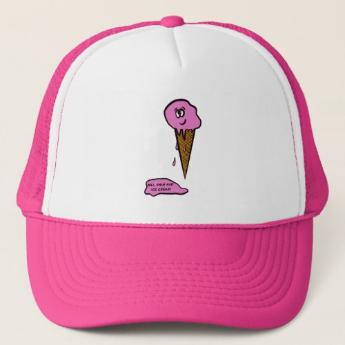 Will swim for ice cream trucker hat